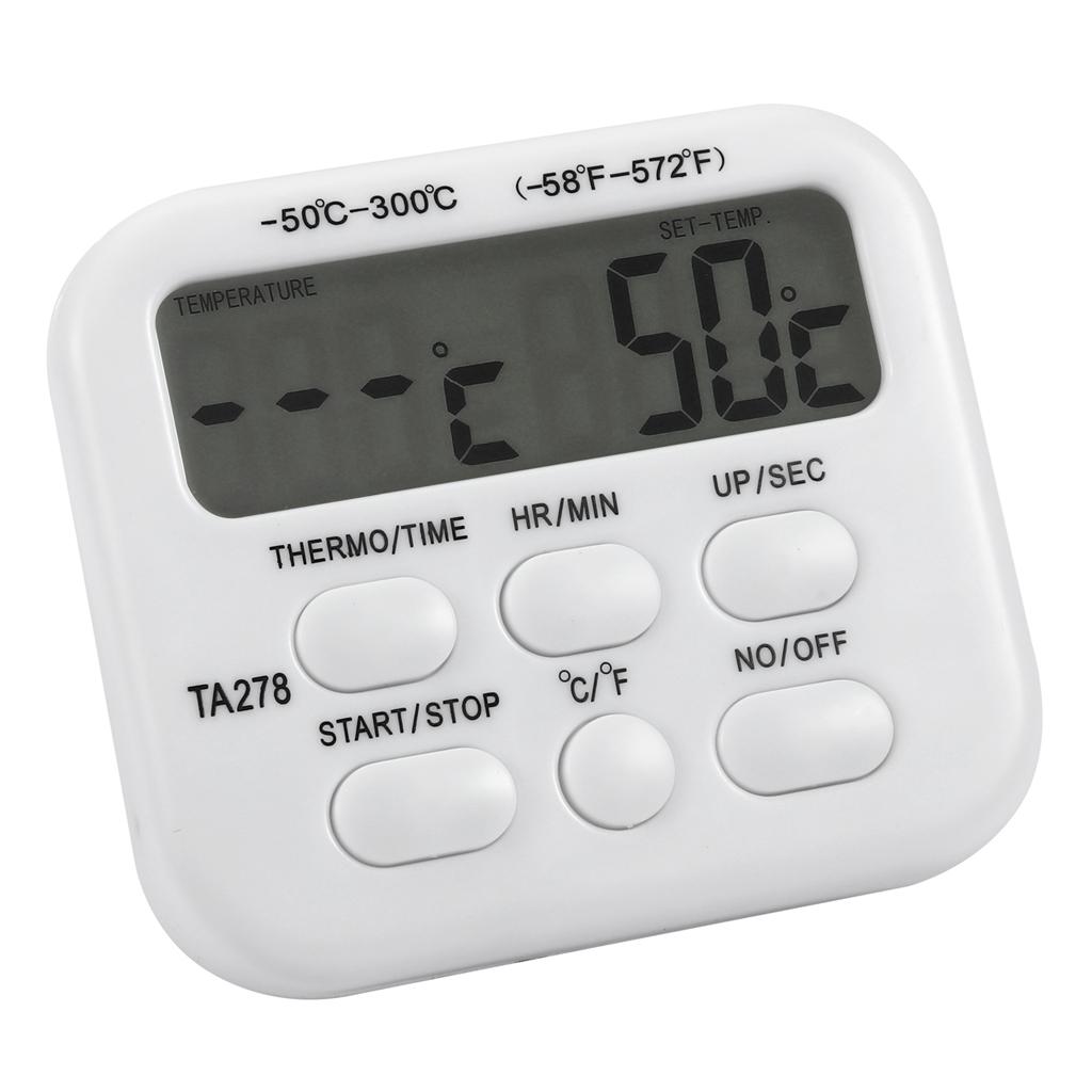 Digital Instant Read Food Cooking Thermometer with Timer for Kitchen BBQ