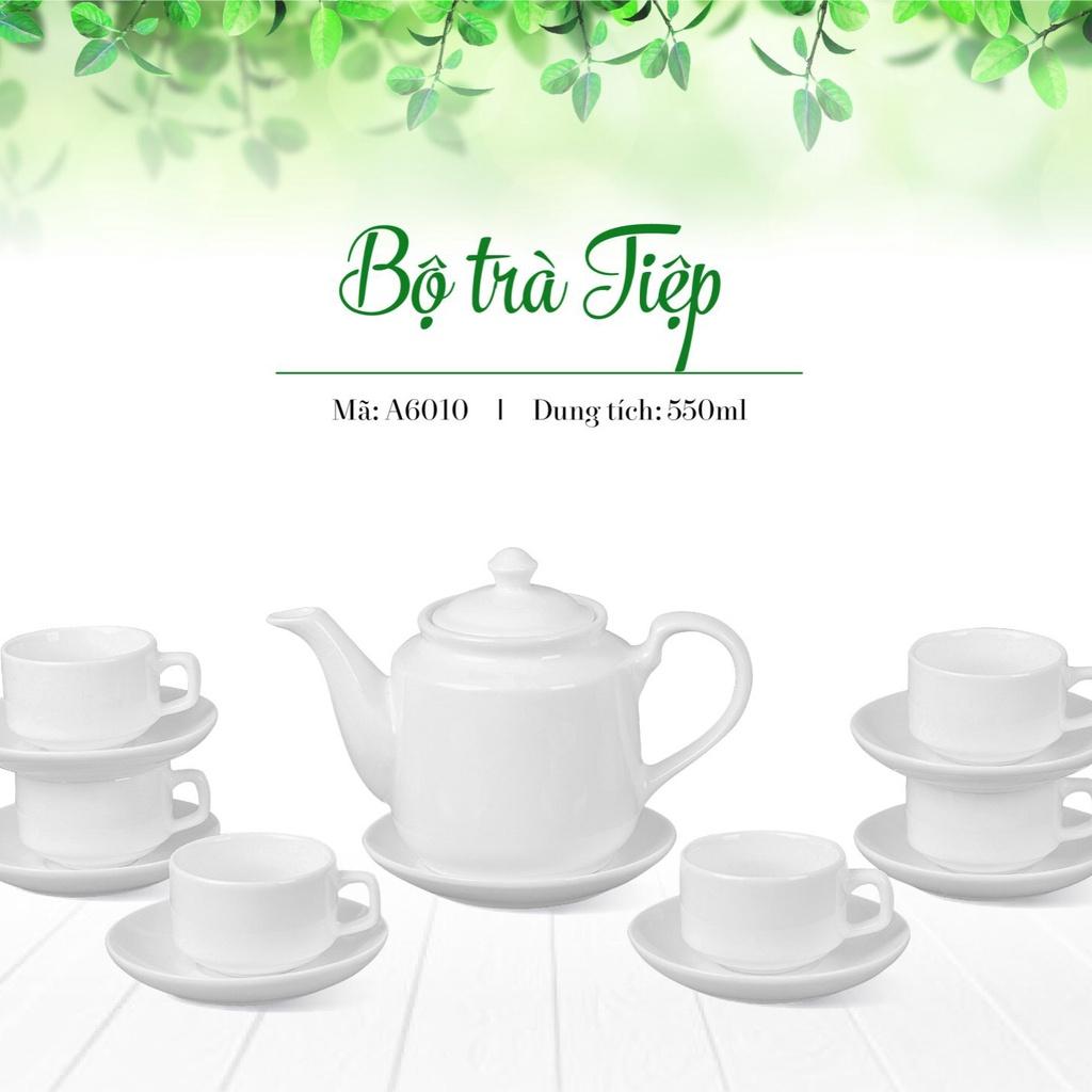 Ấm chén Bát Tràng - Ấm Bộ Trà đẹp - Gốm sứ Bát Tràng Cao cấp - Bộ trà sứ thấu quang