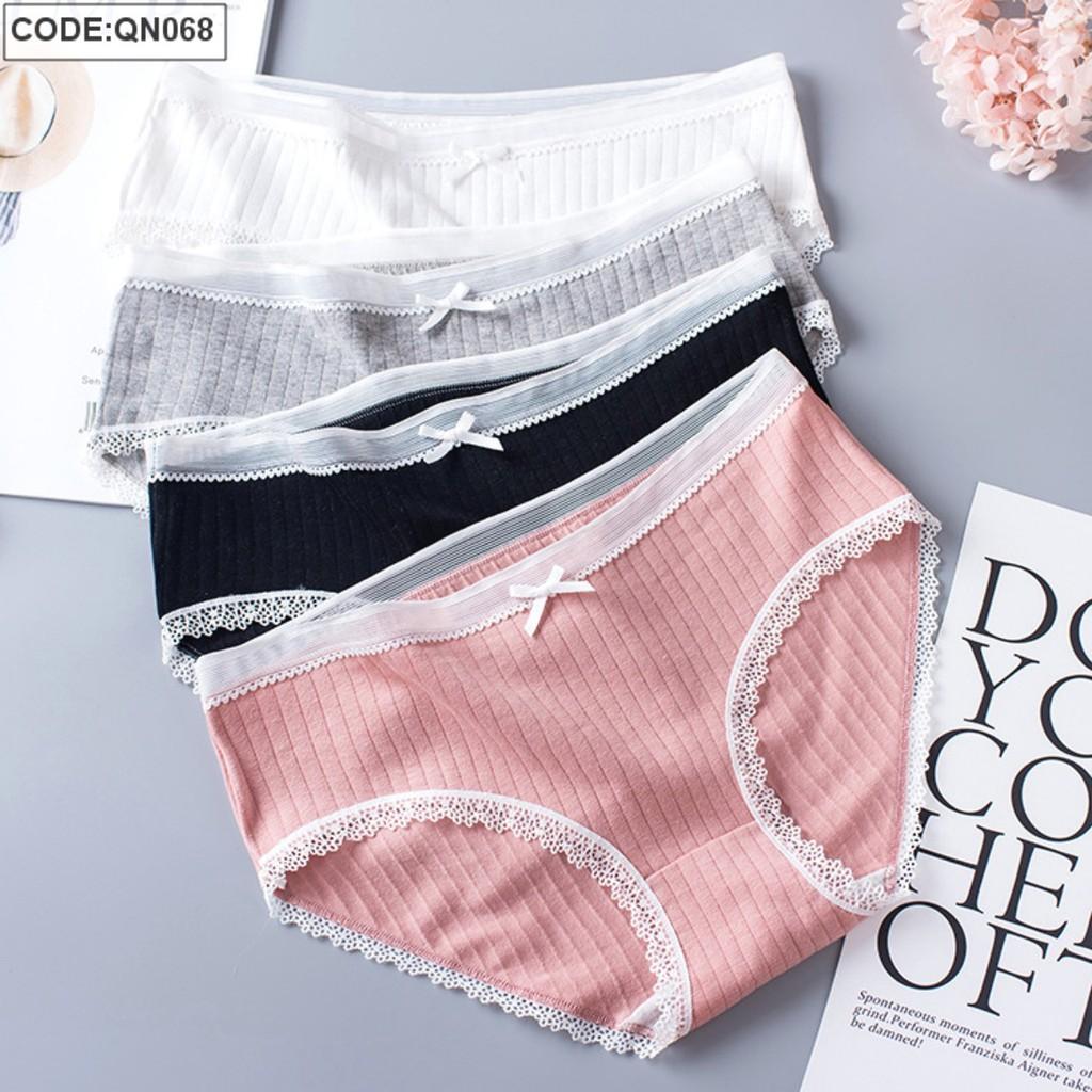 Quần Lót Nữ Cao Cấp Thun Cotton Mềm Mịn QN068155