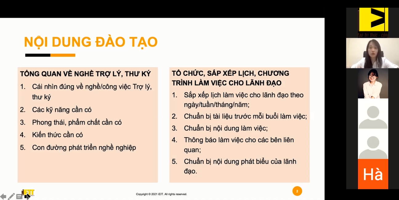 Bài giảng số, khóa học Đào tạo Thư ký Trợ lý giám đốc chuyên nghiệp; Tặng kèm sách kinh doanh hay