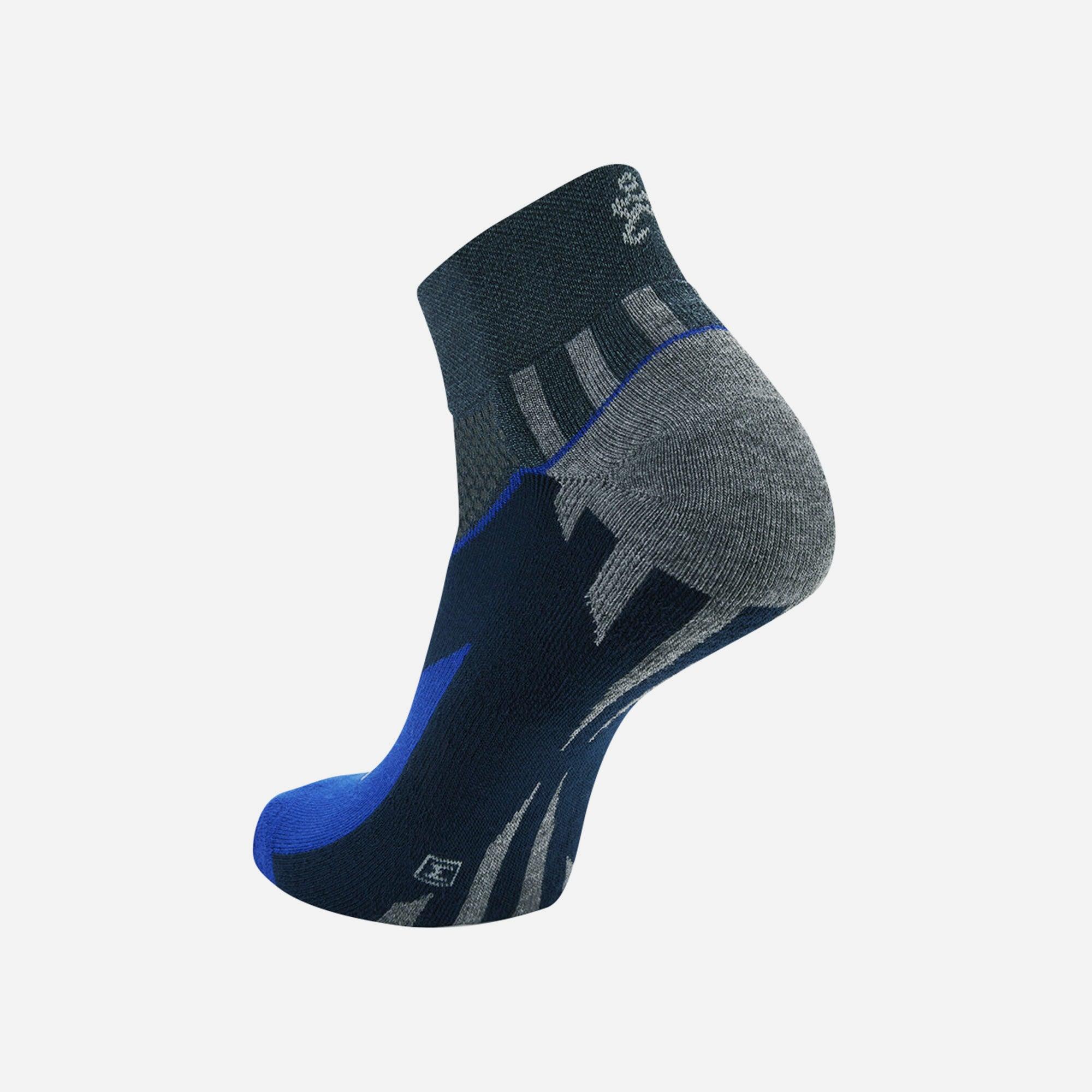 Vớ thể thao unisex Balega Quarter - Enduro V-Tech Charcoal / Cobalt - 215399