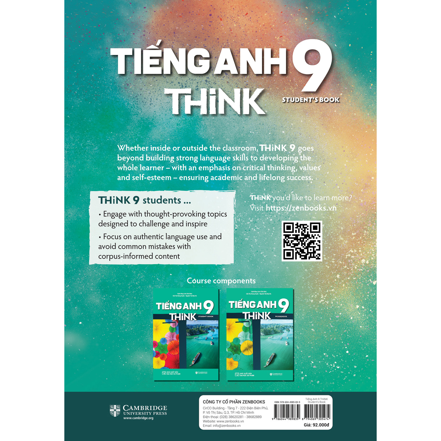 Sách Giáo Khoa Tiếng Anh 9 THiNK - Student’s Book