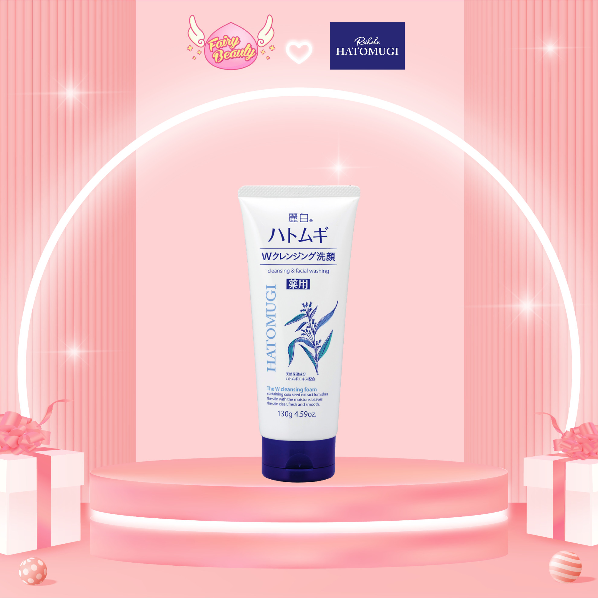 Sữa Rửa Mặt, Tẩy Trang 2 Trong 1 Giúp Trắng Da Và Làm Sạch Dịu Nhẹ W Cleansing Foam