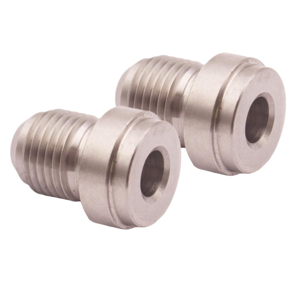 2pcs AN-4 AN4 Stainless WELD ON BUNG Hose Fitting Adapter Fuel Oil Cooler Tank