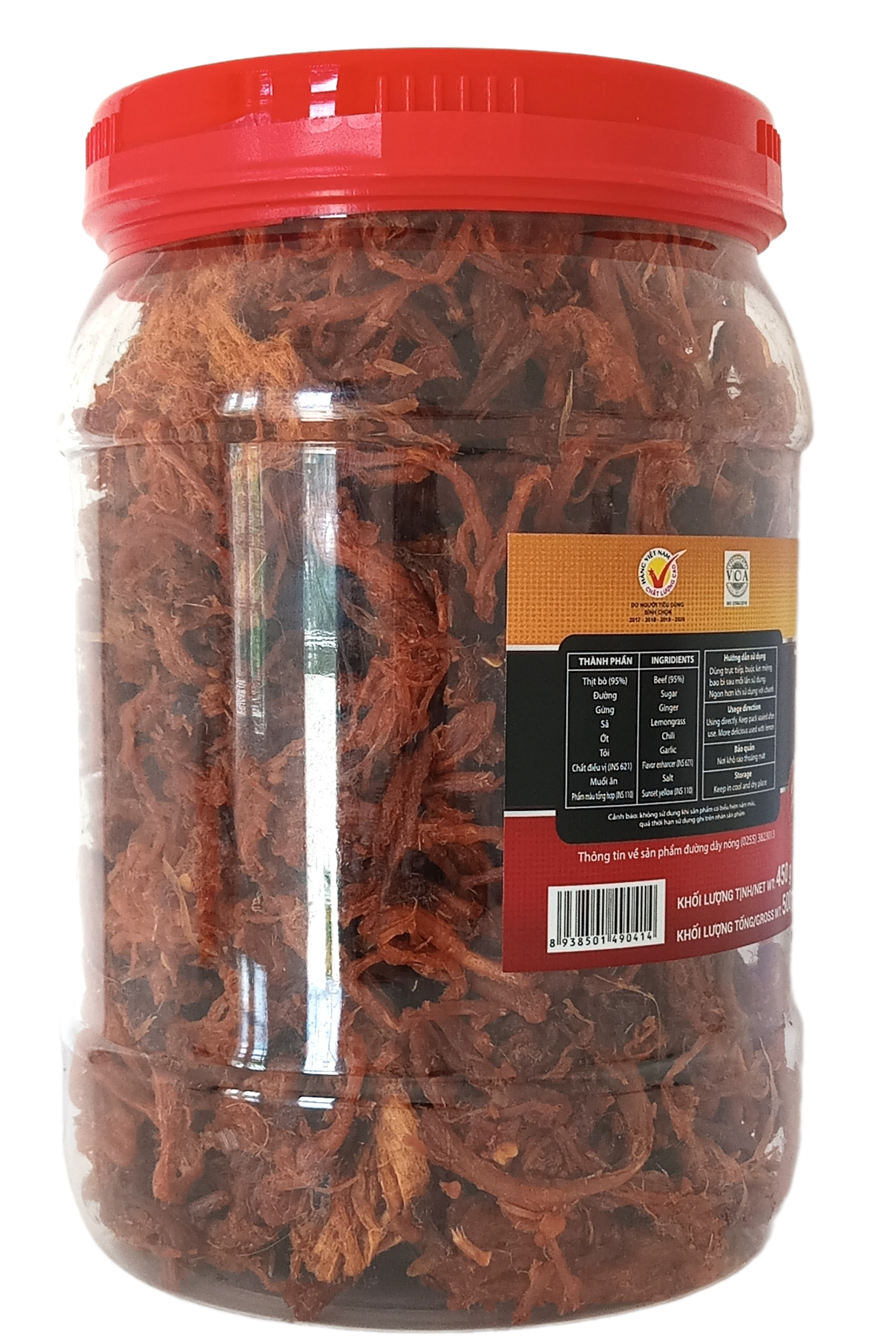 Bò Khô sợi mềm Thu Ba Quảng Ngãi 500gr cay vừa ngon