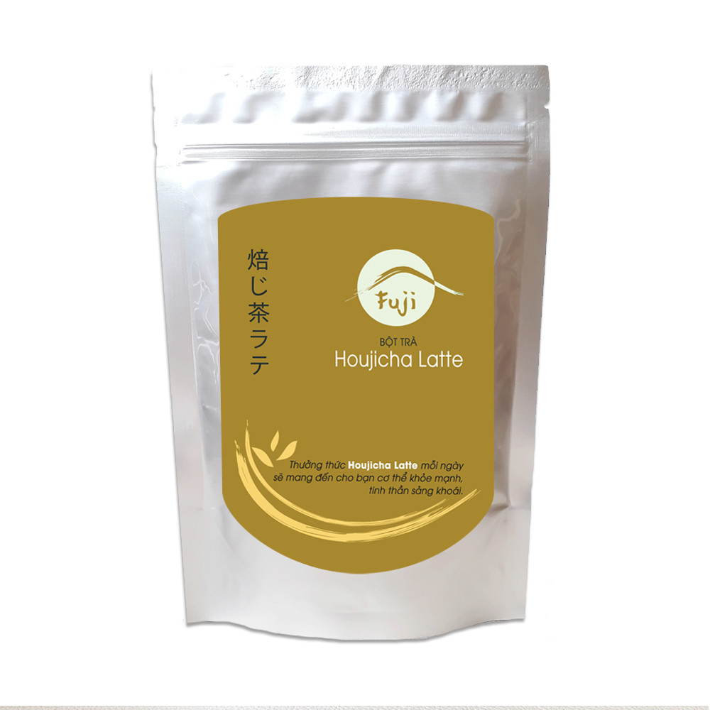 Bột Trà Fuji Houjicha Latte 200g - Hàng chính hãng, 100% tự nhiên