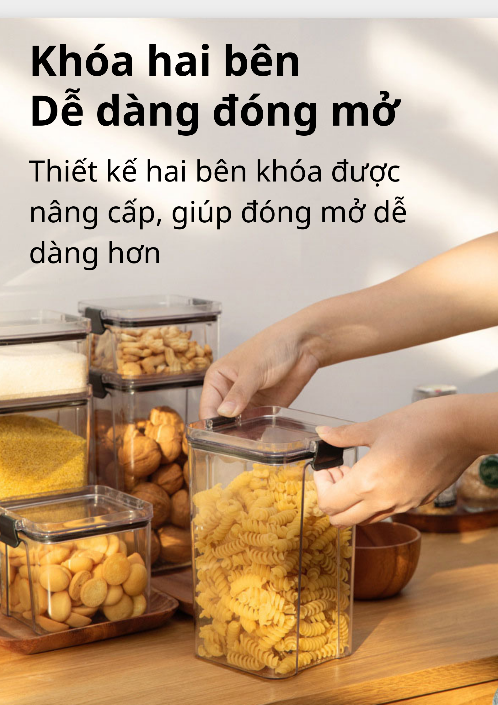 Hộp Nhựa Đựng Thực Phẩm Trong Tủ Lạnh GAGI Mã GH02 Có Nắp Kín Khí, Chịu Lực Tốt Đa Dạng Thể Tích Phù Hợp Cho Nhiều Loại Thực Phẩm - Hàng Chính Hãng