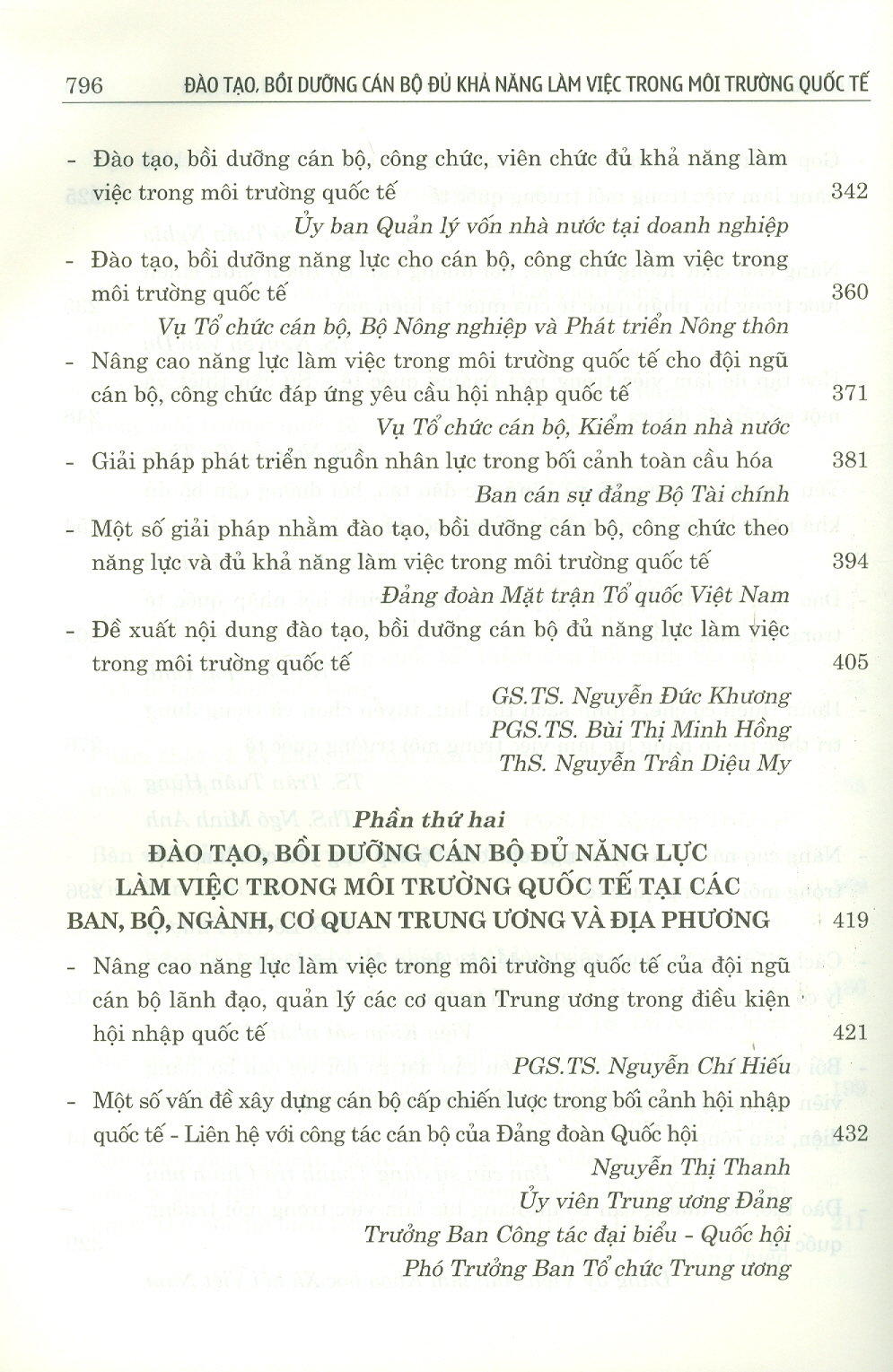 Đào Tạo, Bồi Dưỡng Cán Bộ Đủ Khả Năng Làm Việc Trong Môi Trường Quốc Tế