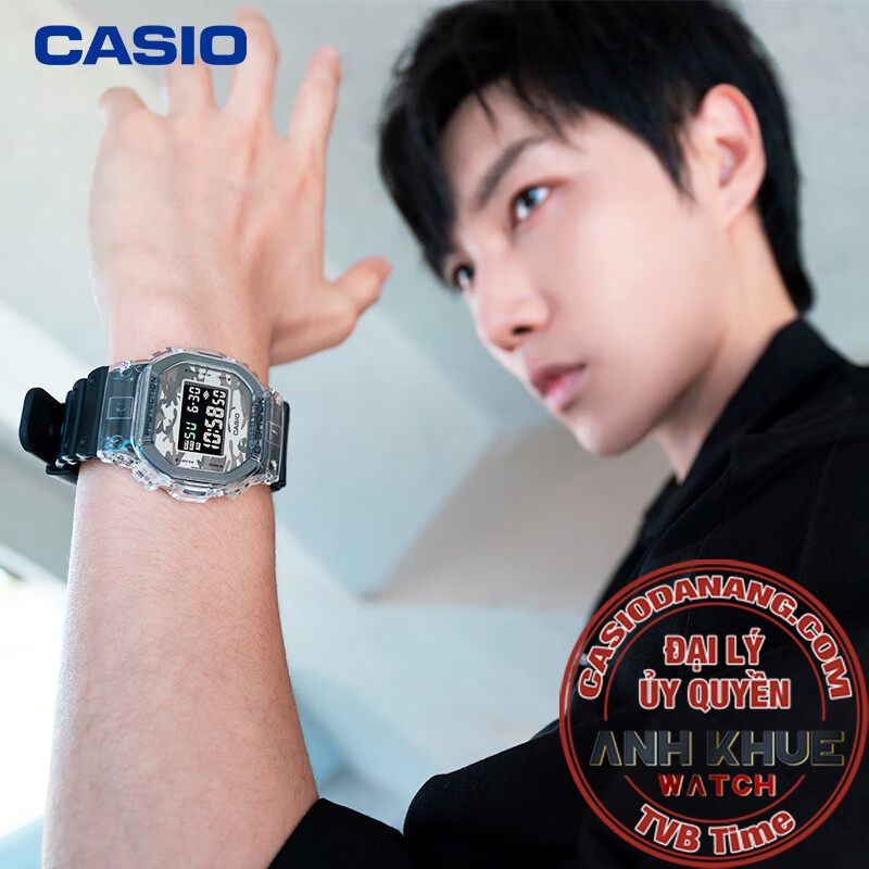 Đồng hồ nam dây nhựa Casio G-Shock chính hãng DW-5600SKC-1DR (42mm)