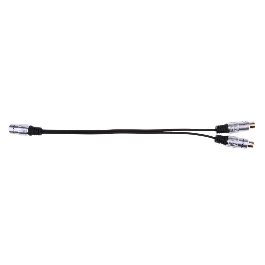 3.5mm Stereo Female to 2x RCA Female Jack Stereo Audio Splitter Y Adapter