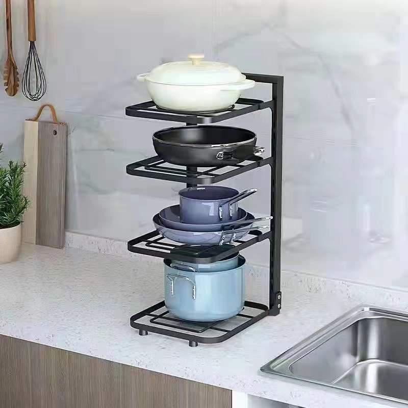 Giá đỡ nồi chảo nhiều tầng tiện dụng cho nhà bếp