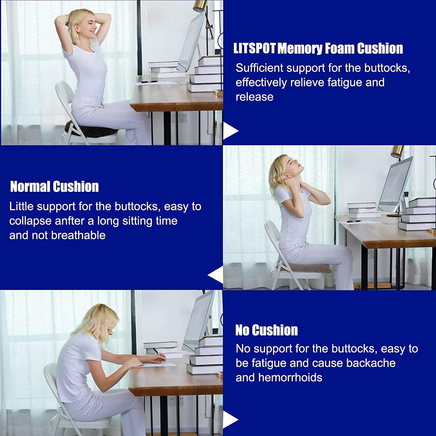 Đệm Donut Vòng chỉnh hình Bọt nhớ để giảm trĩ và đau xương cụt sau khi sinh Đệm cho xe lăn Ghế ngồi ô tô Văn phòng ngoài trời