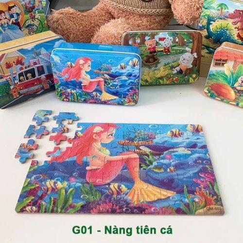 Bộ đồ chơi ghép hình gỗ 60 mảnh ngộ nghĩnh đáng yêu ( Giao Ngẫu Nhiên )