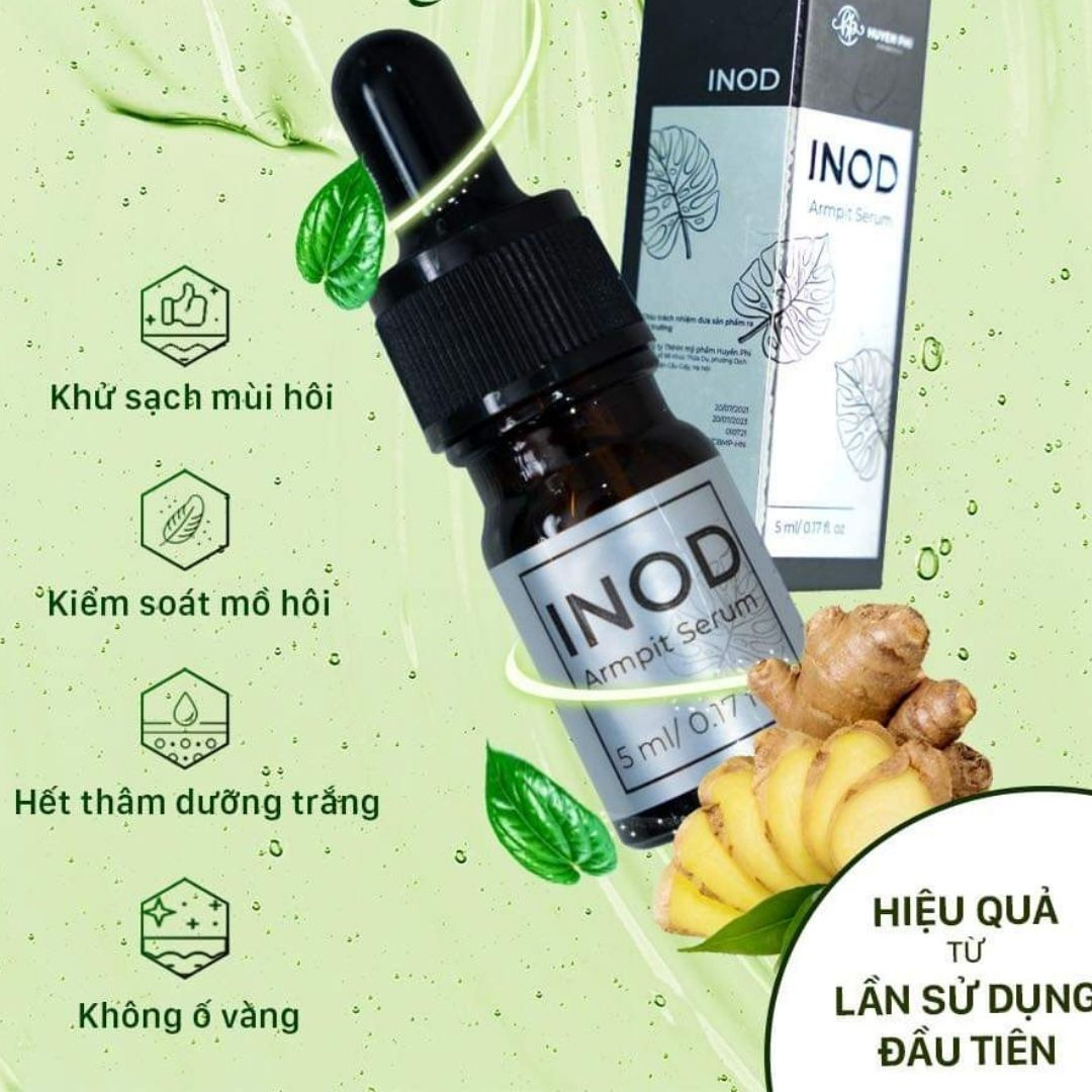 Serum INOD Huyền Phi Khử Mùi Hôi Chân Hôi Nách Mùi Cơ Thể Giảm Thâm Khô Thoáng Hương Thơm Tự Nhiên Dung Tích 5ml