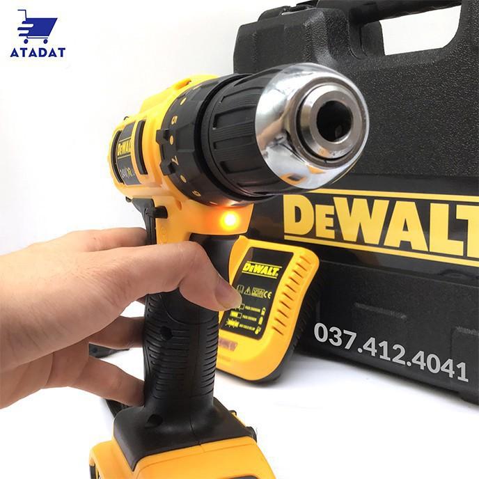 Máy Khoan Pin Cầm Tay Dewalt 24V Búa, Bắn Vít - TẶNG Phụ Kiên 22 Chi tiết - Máy Khoan 3 Chức Năng Búa - Khoan Bê Tông