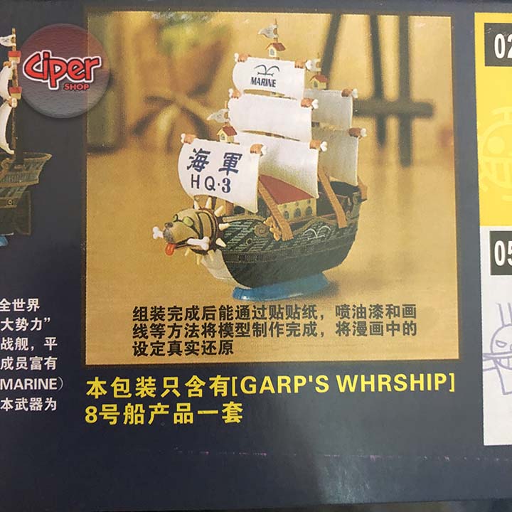 Mô hình thuyền đô đốc garp - mô hình tàu garp