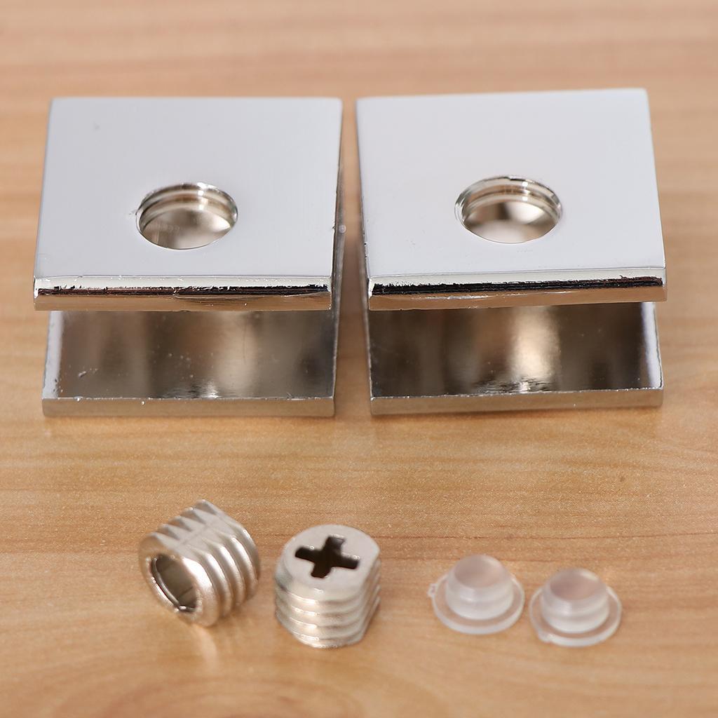 5x2 pack Zinc Alloy Fixed Glass Clamp Adjustable Glass Brackets A-8-10mm
