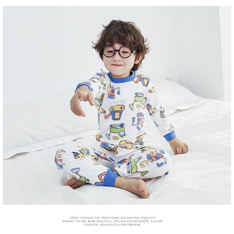 Bộ Cotton Thu Đông cho bé trai bé gái hình ngộ nghĩnh