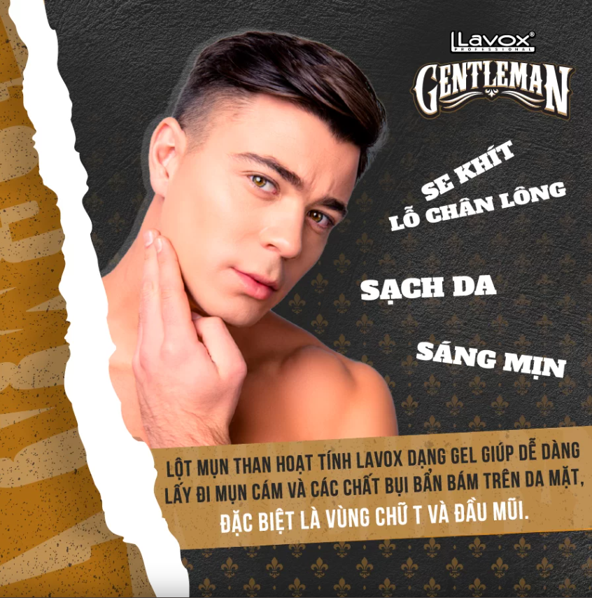 Lột Mụn Than Hoạt Tính Lavox Gentleman