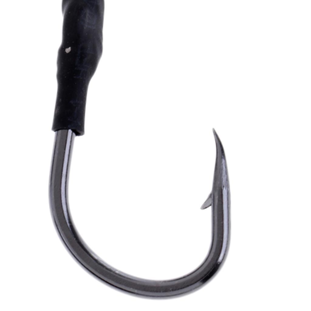 5pcs Assist Hook Jig Fishing Hook Lead Fish Hooks Multi-size