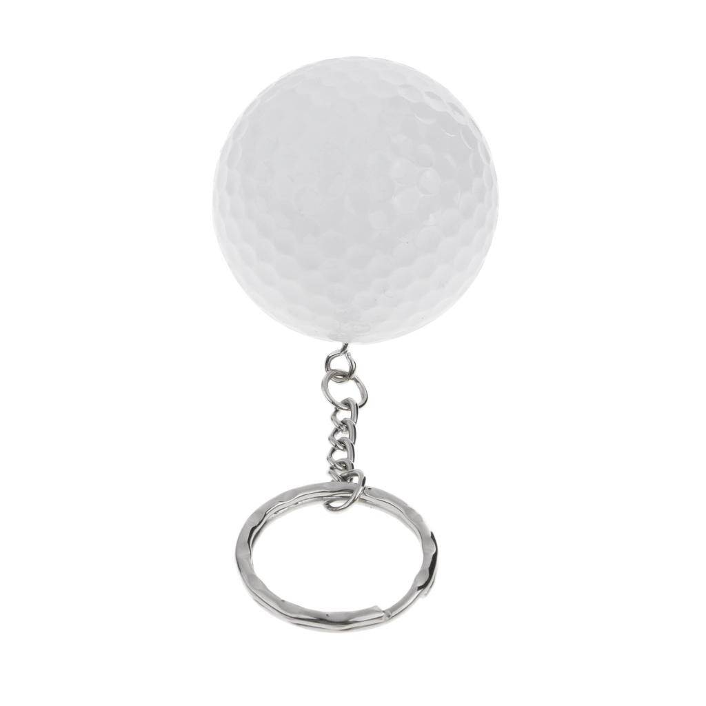 Golf Ball Key Chain Golf Gift Key Ring Bag Pendant Accessory