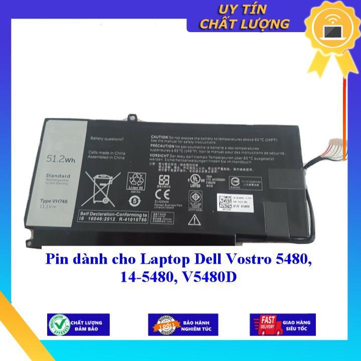 Pin dùng cho Laptop Dell Vostro 5480 14-5480 V5480D - Hàng Nhập Khẩu New Seal