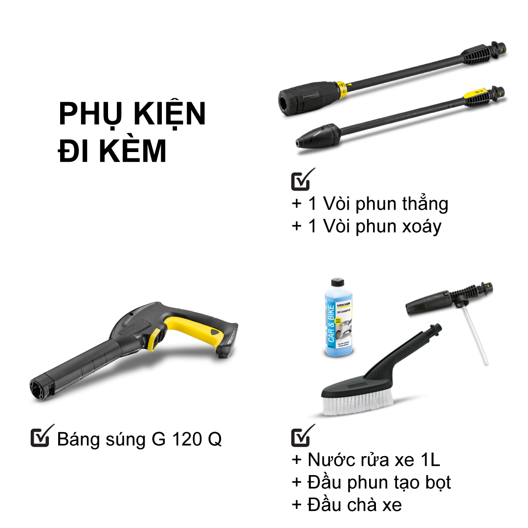 MÁY PHUN RỬA ÁP LỰC KARCHER K2 POWER CONTROL CAR
