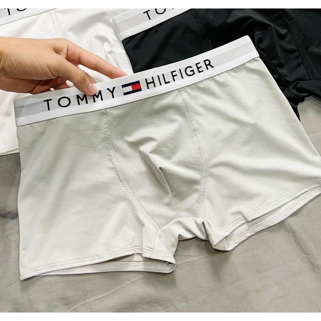 Quần lót nam boxer thun lạnh, Quần sịp đùi nam boxer thun lạnh co dãn 4 chiều cao cấp (Che tên) - Minhstore