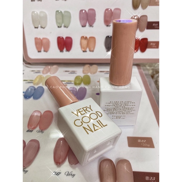 Set Sơn Thạch 24 Chai Very Good Nail chất đậm đặc, bám móng, lên màu chuẩn (tặng bảng màu sơn sẵn)