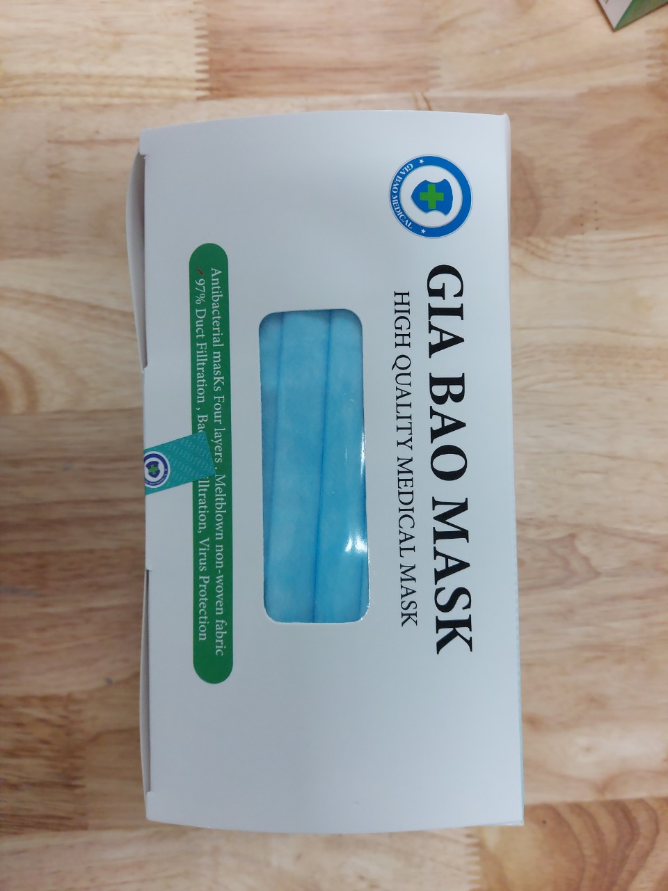 Combo 2 hộp khẩu trang y tế 4 lớp Gia Bảo Facemask (mỗi hộp 50 cái) tiết kiệm. Sản phẩm kháng khuẩn bảo vệ đường hô hấp