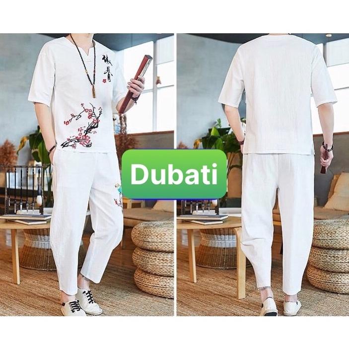 Ồ BỘ THỂ THAO HOA ĐÀO, ĐỒ BỘ THỂ THAO NAM, CHẤT VẢI MỀM MỊN THOÁNG MÁT HOT MÙA HÈ 2022- DUBATI FASHION