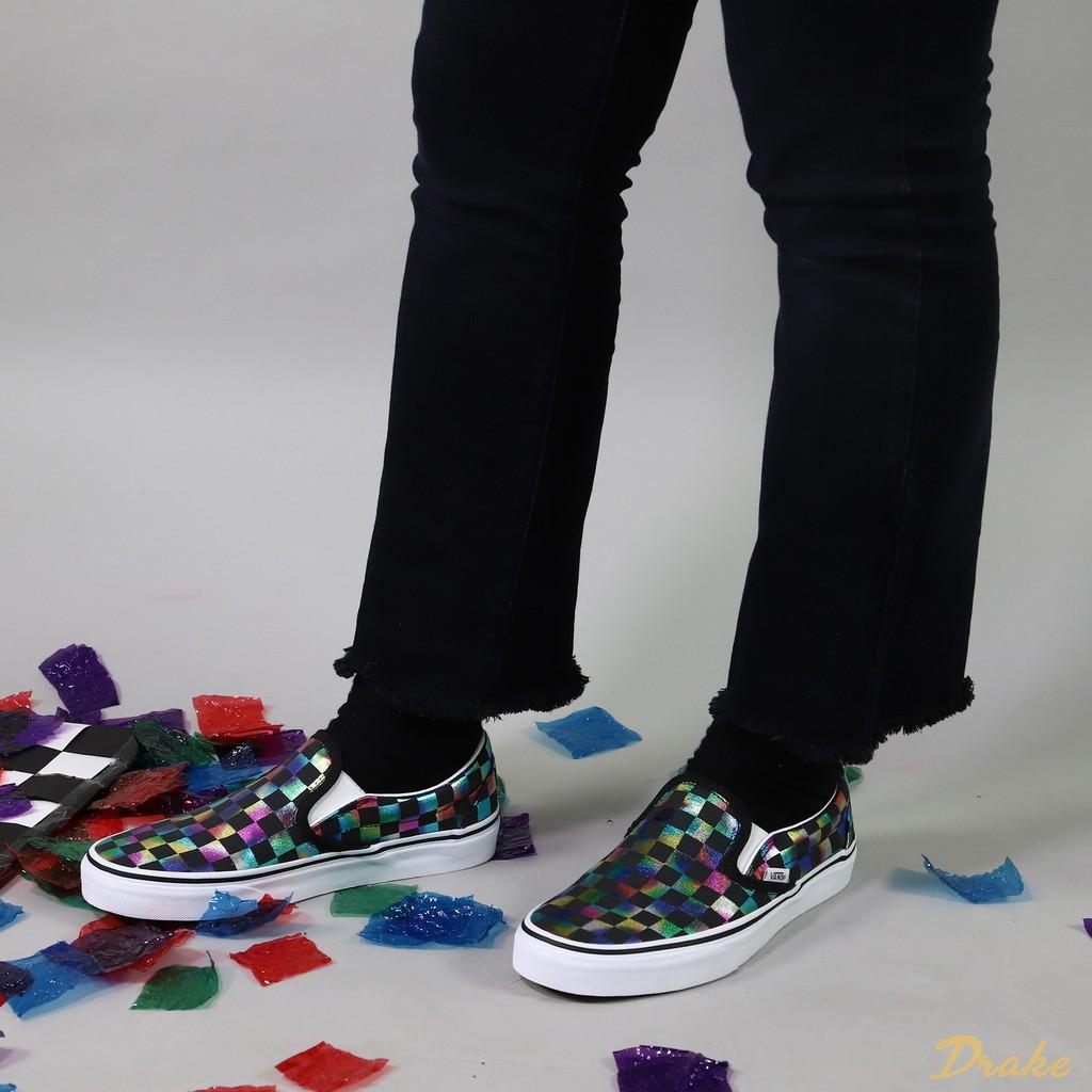 Giày sneakers Vans UA Classic Slip-On Iridescent Check VN0A4BV3SRY
