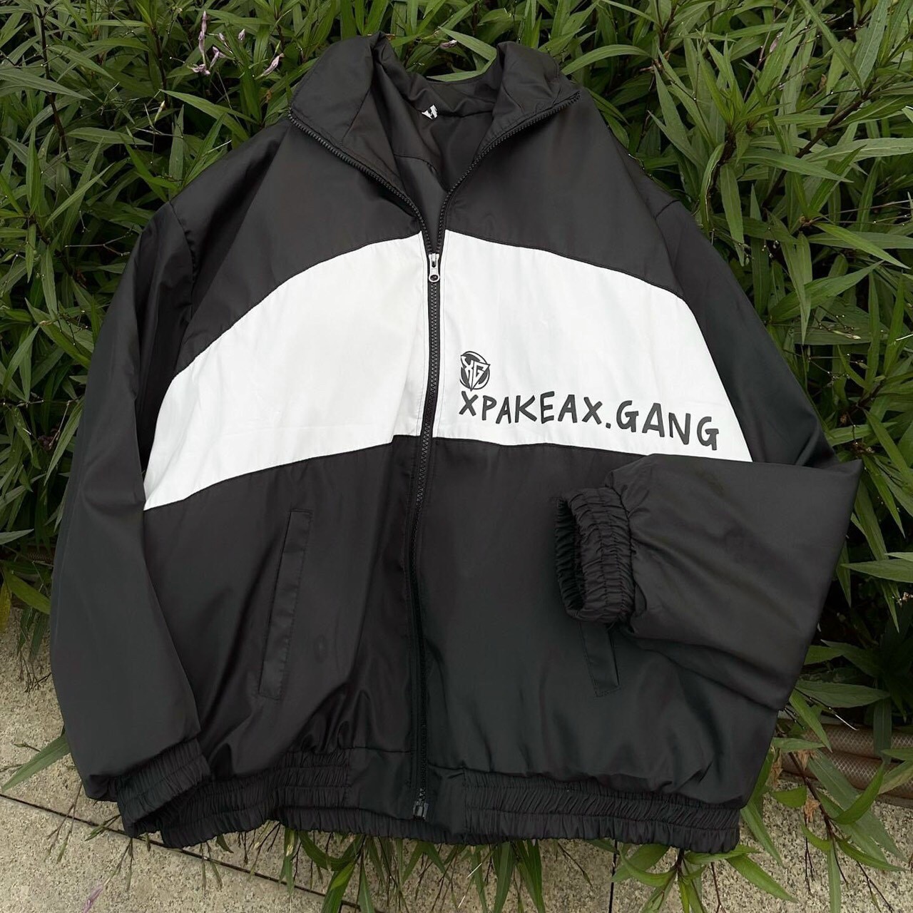 ÁO KHOÁC DÙ Jacket XPKAEAX.GANG MÀU ĐEN VÀ XANH CỔ VỊT KHOÁC NGOÀI CHỐNG NẮNG FORM RỘNG NAM NỮ, Áo khoác dù local brand dày dặn unisex oversize chất dù dày dặn 2 lớp