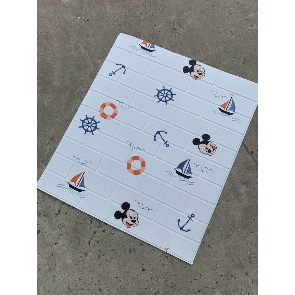Xốp Dán Tường 3D hình thú trẻ em 70x70 combo 10 tấm