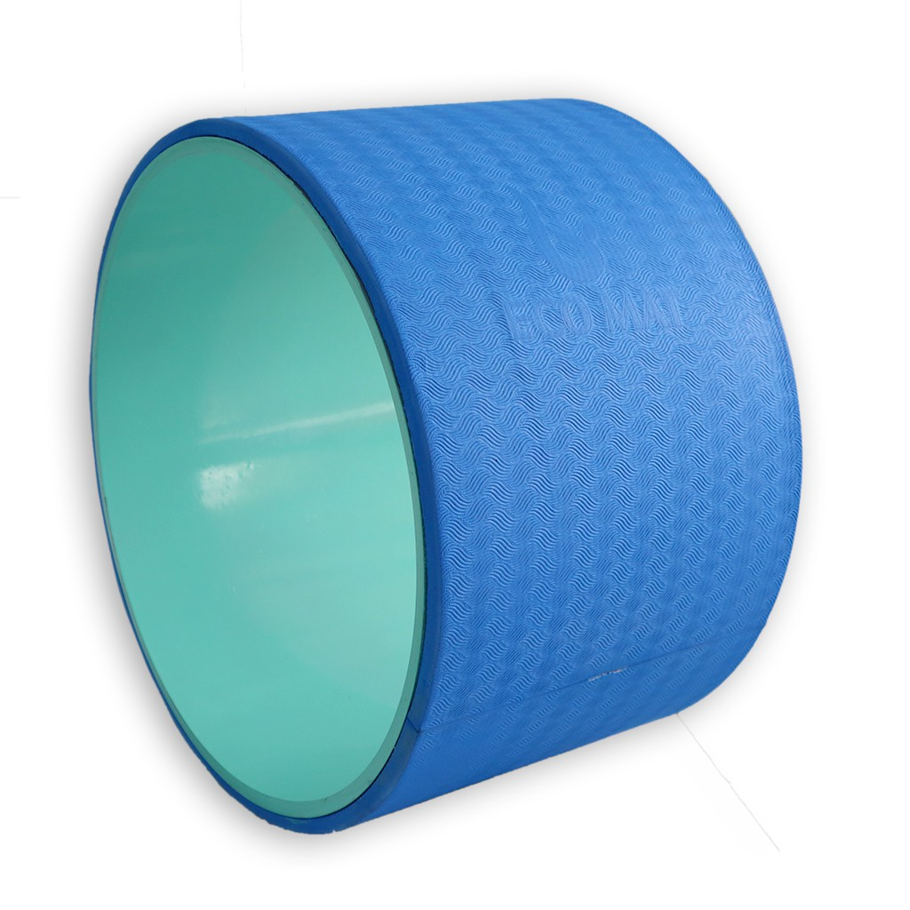 Combo Vòng Trơn Tập Yoga bản rộng 33x20cm + 2 Gạch Yoga In Hoa Mandala - YOGA QG, Vòng Bằng Nhựa ABS Cao Cấp Bọc TPE, Chịu Lực Cao, Gạch Chất Liệu EVA Cứng Cáp