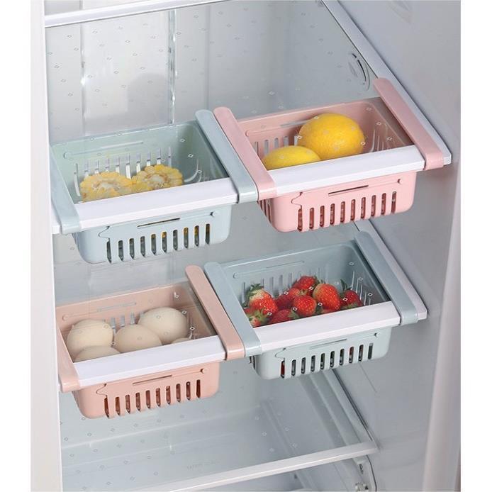 Khay Nhựa Đựng Thức Ăn Trong Tủ Lạnh Co Giãn Thông Minh Tiết Kiệm Không Gian
