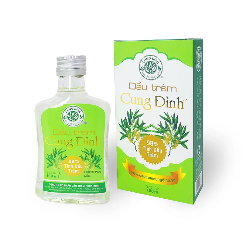 Dầu tràm Cung Đình Silver 100ml | Dầu tràm gió Lộc Thủy Huế