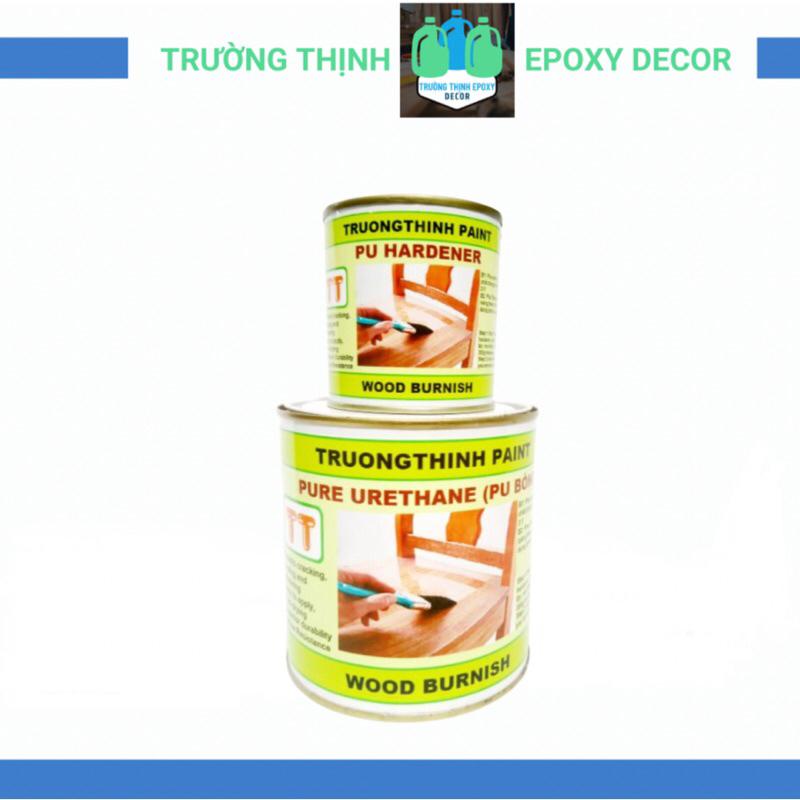 Sơn PU Bóng Gỗ Hai Thành Phần Bộ 1kg - Trường Thịnh Sài Gòn