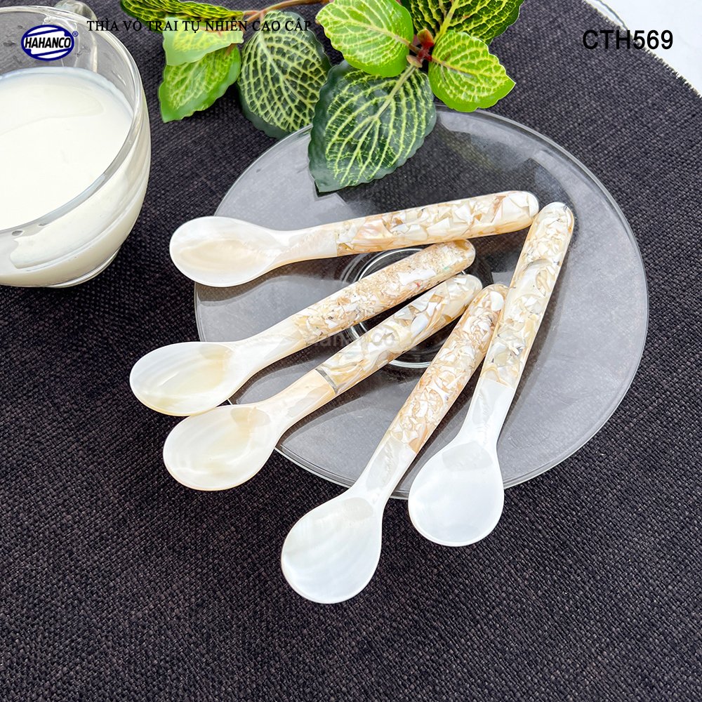 Thìa Cafe Làm Từ Vỏ Trai Cán Ôc Xà Cừ Xuất Nhật Thiết Kế Tinh Tế - HAHANCO - CTH569
