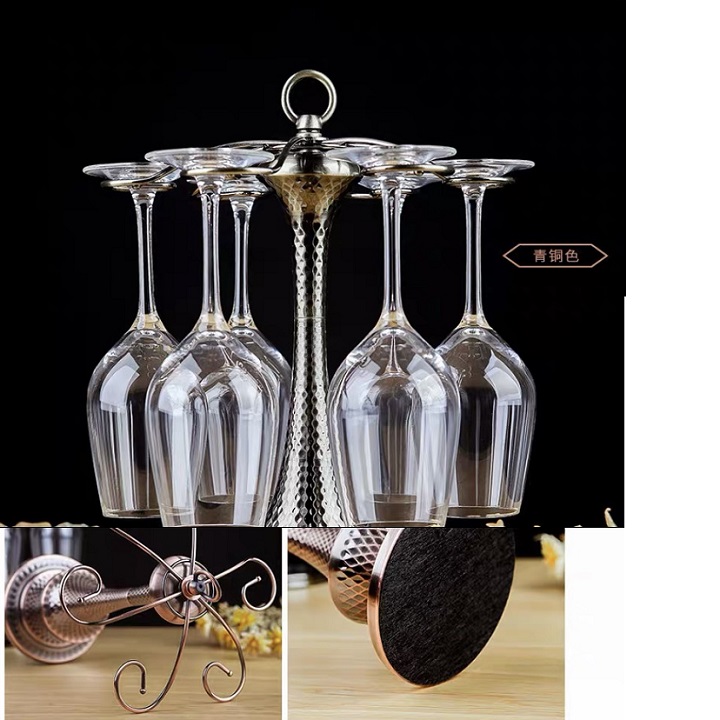 Giá treo ly màu đồng thân bầu siêu đẹp