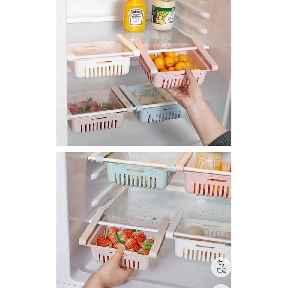 Sét 2 GIÁ RÚT GỌN NHỰA ĐỂ TỦ LẠNH