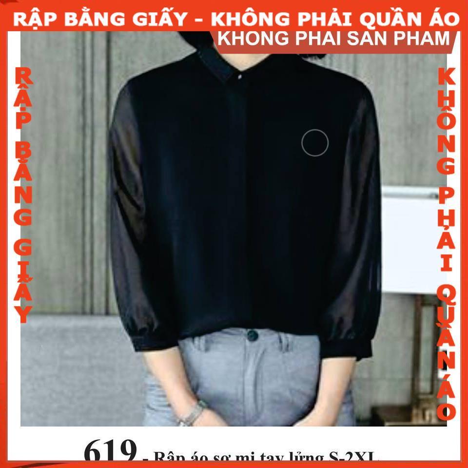 Rập giấy A0 mã 619 (BẢN VẼ) rập áo sơ mi