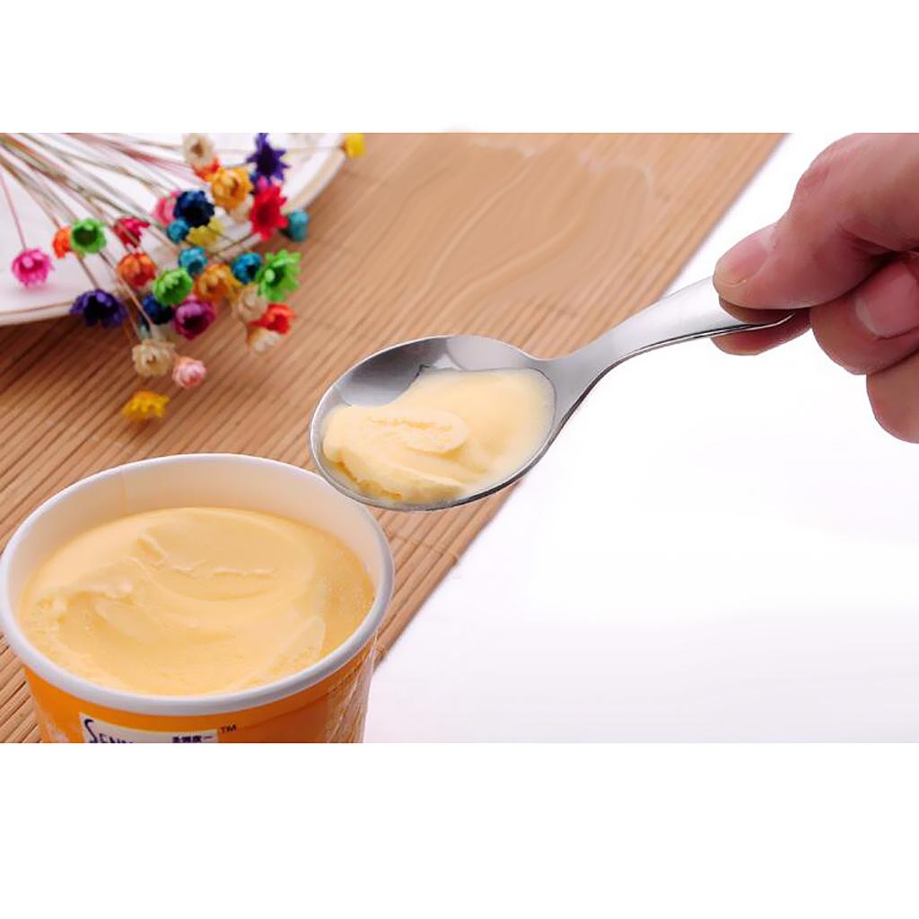 Soup Spoon Table Spoon Coffee Spoon Stainless Steel Short Handle Soup Spoons