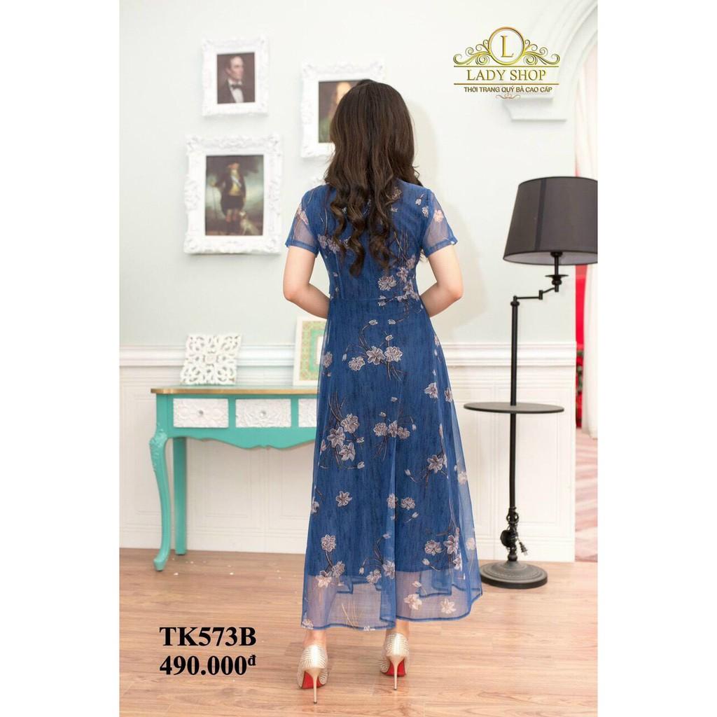 Đầm voan hoa cao cấp dự tiệc cực xinh siêu sang cho chị em
