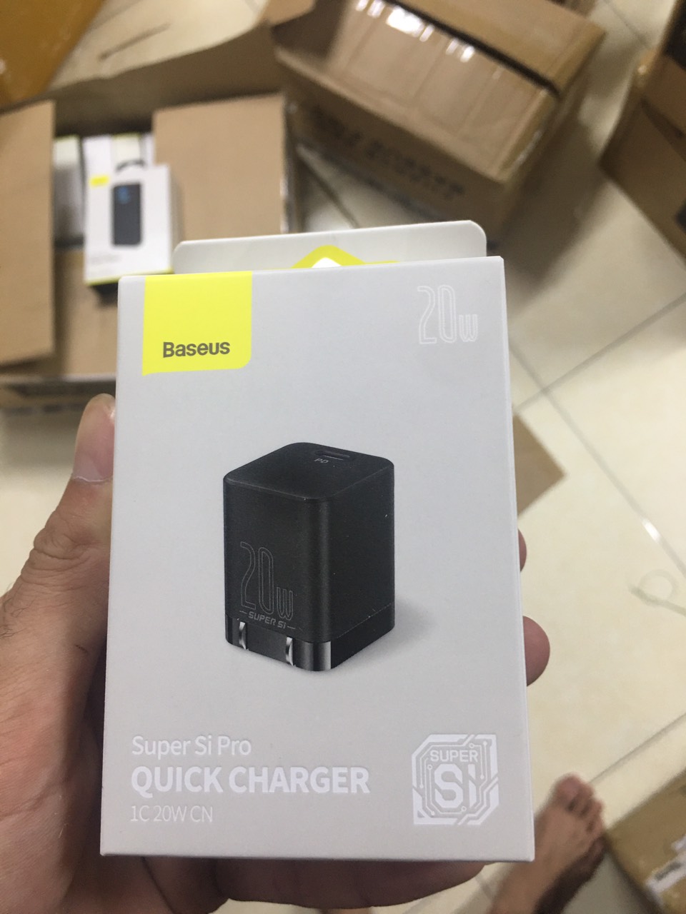 Baseus Super Si Pro Bộ sạc USB C có thể gập lại 20W nhỏ gọn và cực bền cổng Type C Sạc nhanh cho iPhone 12 Pro Max Bộ sạc nhanh Samsung Xiaomi iPhone Huawei - Hàng Chính Hãng