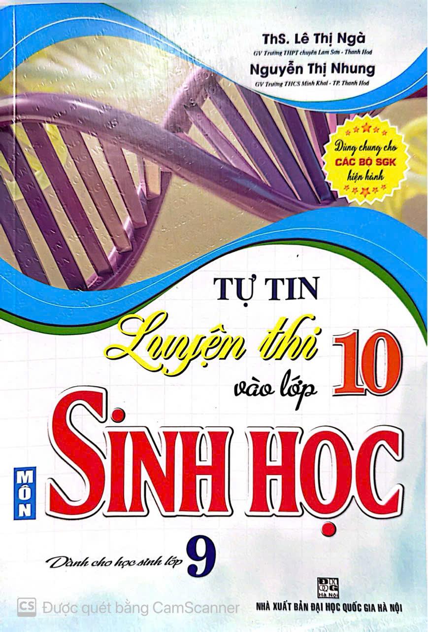 Sách tự tin vào lớp 10 môn sinh học ( Dành cho học sinh lớp 9) HA