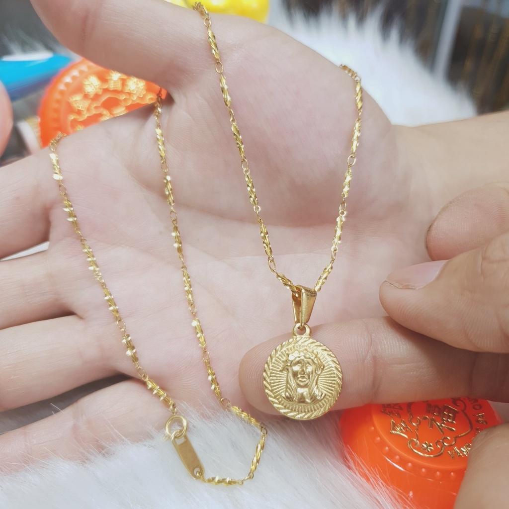 Mặt Dây Chuyền Vesac Nhỏ Titanium Cao Cấp-Dùng lâu dài tắm rửa thoải mái không phai