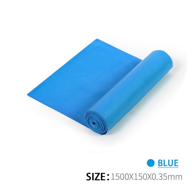 Yoga Pilates Elastic Resistance Band Exercise Fitness Belt Training Elastic Exercise Fitness 150cm Natural Rubber Home Gym