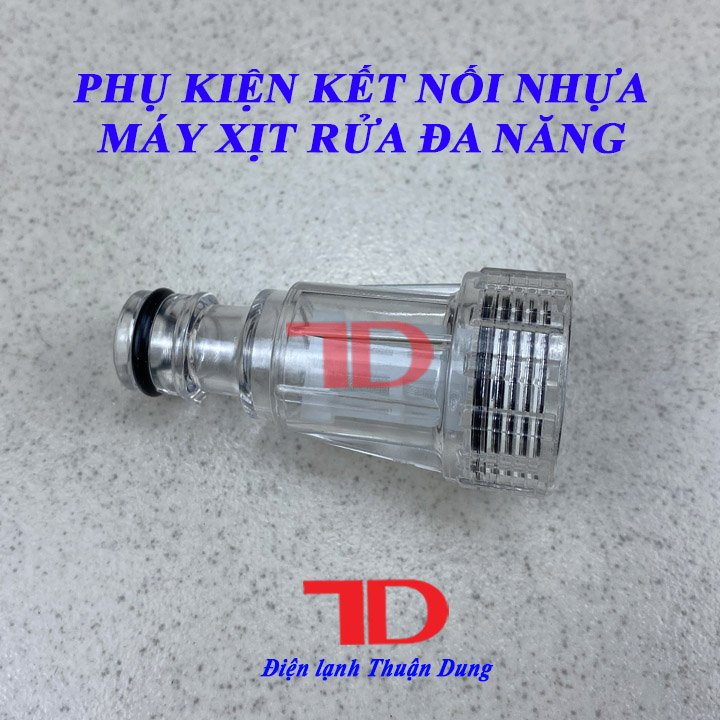 Phụ kiện đầu kết nối nhựa trong máy xịt rửa đa năng