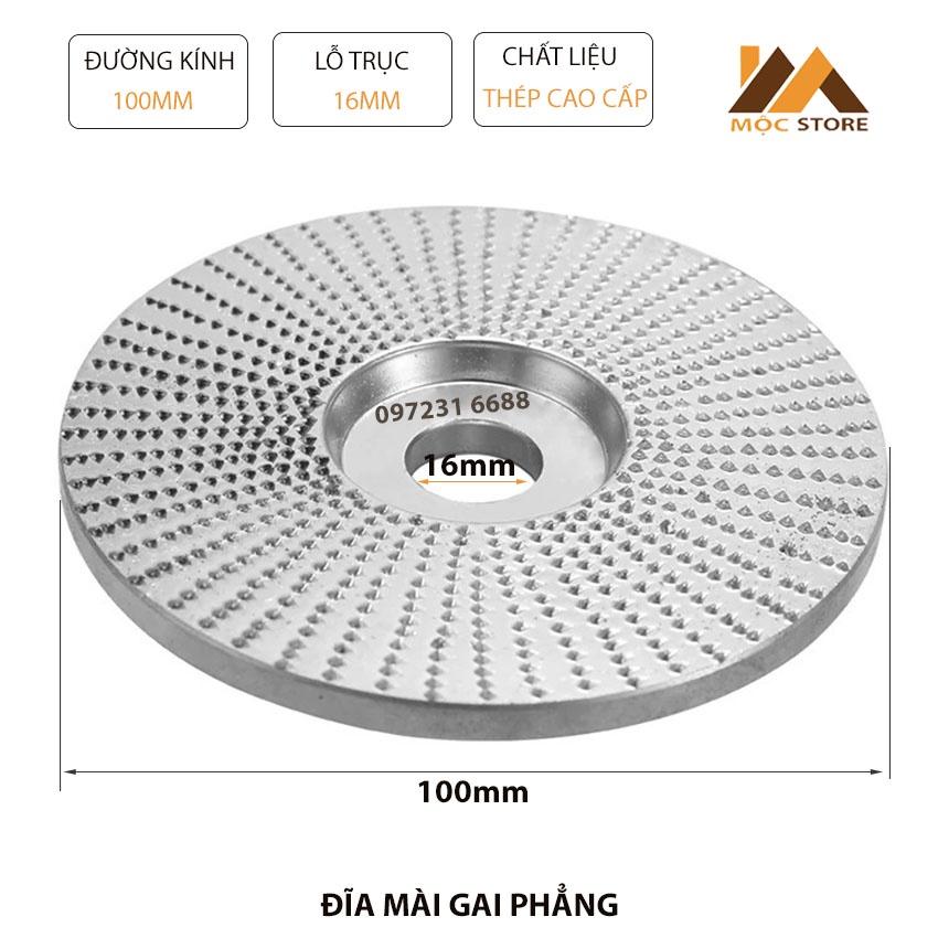 Đĩa Chà Gỗ Gai Phẳng - Đĩa Chà Nhám Gỗ Đa Năng, Dụng Cụ Mài Phá Gỗ Tay Vịn Cầu Thang, Tượng Gỗ